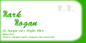 mark mogan business card