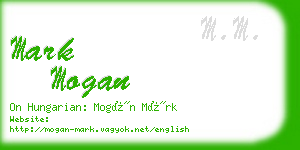 mark mogan business card